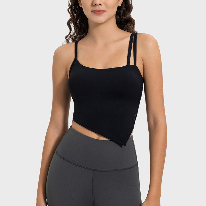 Women's Summer Yoga Tank Top With Built-in Bra For Back Support, Side Boob Coverage, And Lift - High-Quality Sports Sleeveless Shirt – Premium 4 | RICALOUX