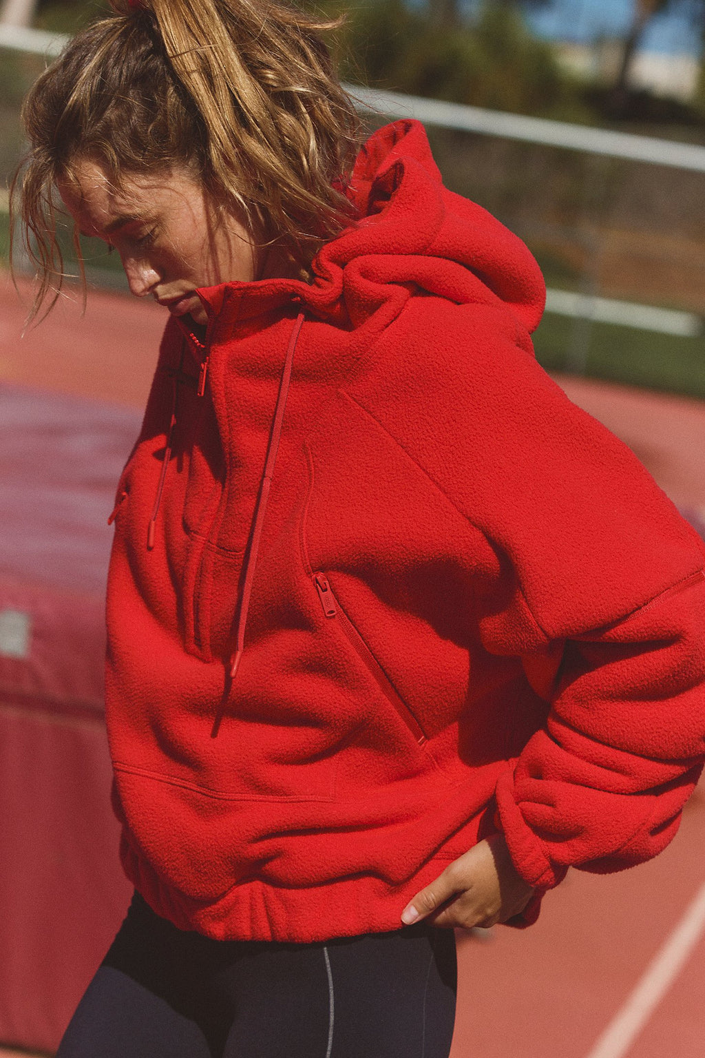 Zip-up Long-sleeve Pullover Hoodie Street-style Sports Hooded Sweatshirt by Ricaloux