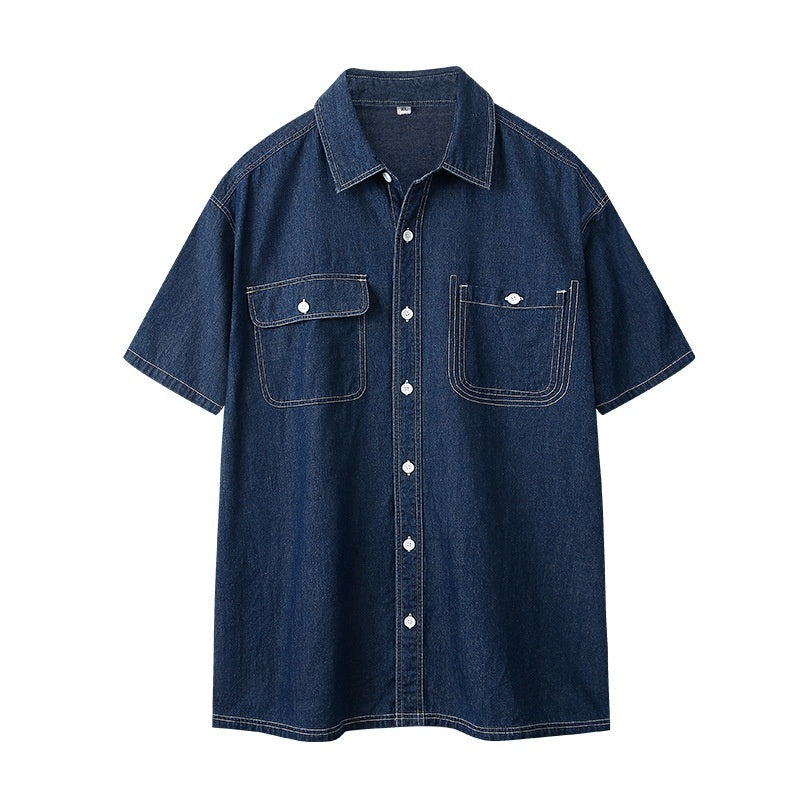 Mens Denim Shirt Slim-Fit Casual Shirt For Trendy Guys – Premium 0 | RICALOUX