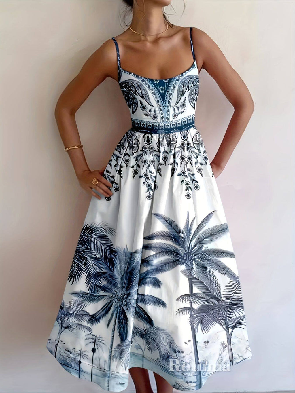 Strapless Sleeveless Casual Bohemian Dress – Premium 0 | RICALOUX
