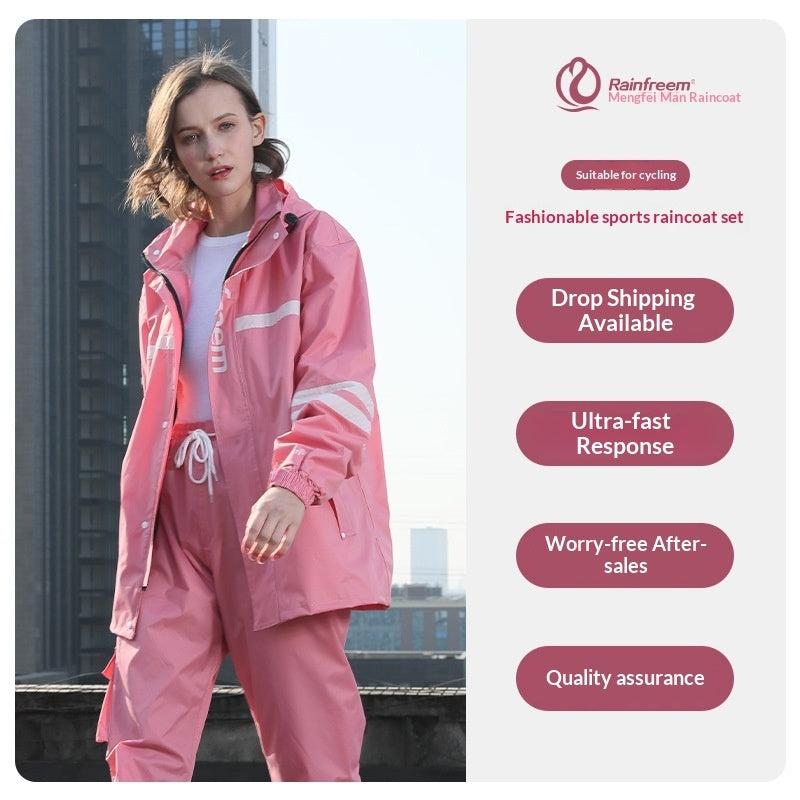Electric Vehicle Raincoat Set Full-body by Ricaloux