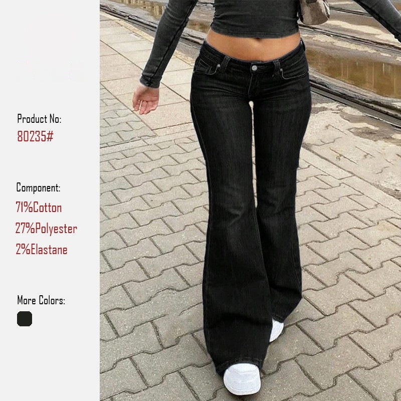 Retro Versatile Slim-fit Stretch Jeans by Ricaloux