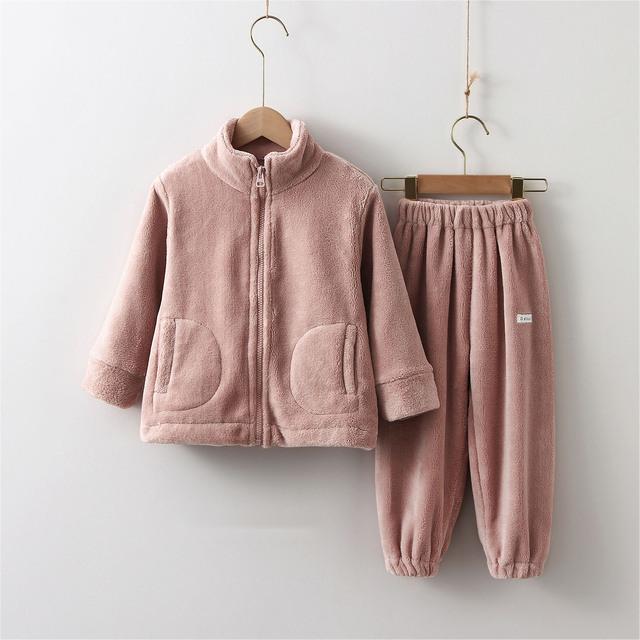 Children Clothes Kids Suit Warm Sweater Girl Fleece Hoodies - RICALOUX