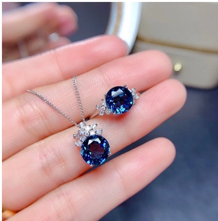 Jewelry Sets For Women London Blue Stones Pendants Necklaces – Premium 0 | RICALOUX