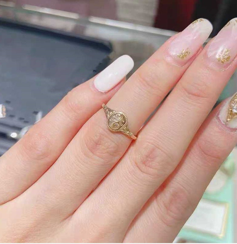 Alloy Geometric Flower Ring Jewelry For Women by Ricaloux