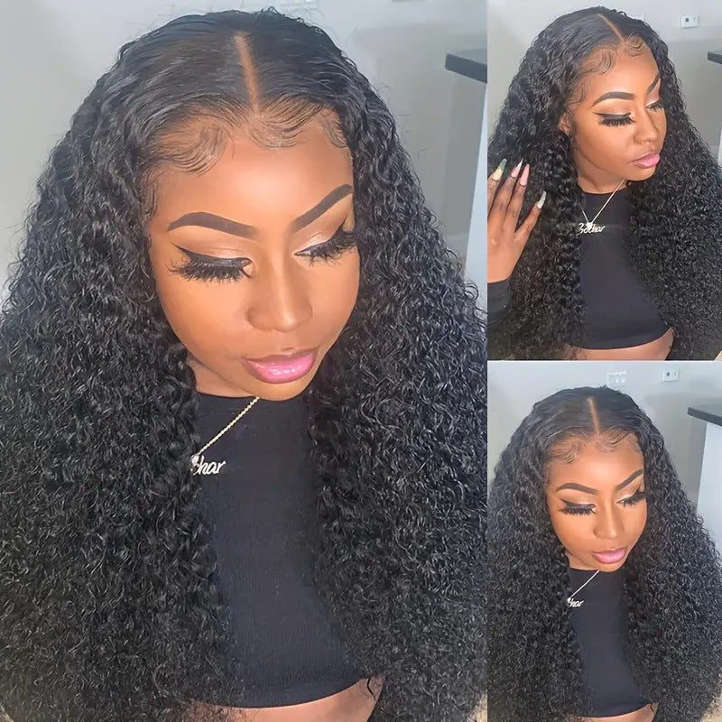 Former Lace Wig Lady Middle Part Long Wavy Hairstyle Fluffy Natural Full Head – Premium 0 | RICALOUX