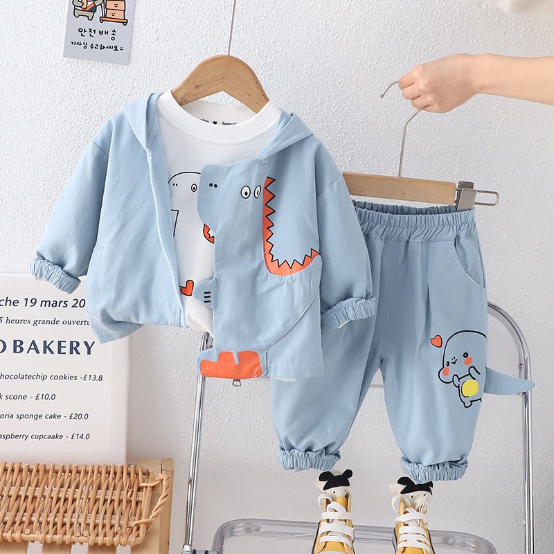New Boys Spring Clothing Set Three-piece Set - RICALOUX