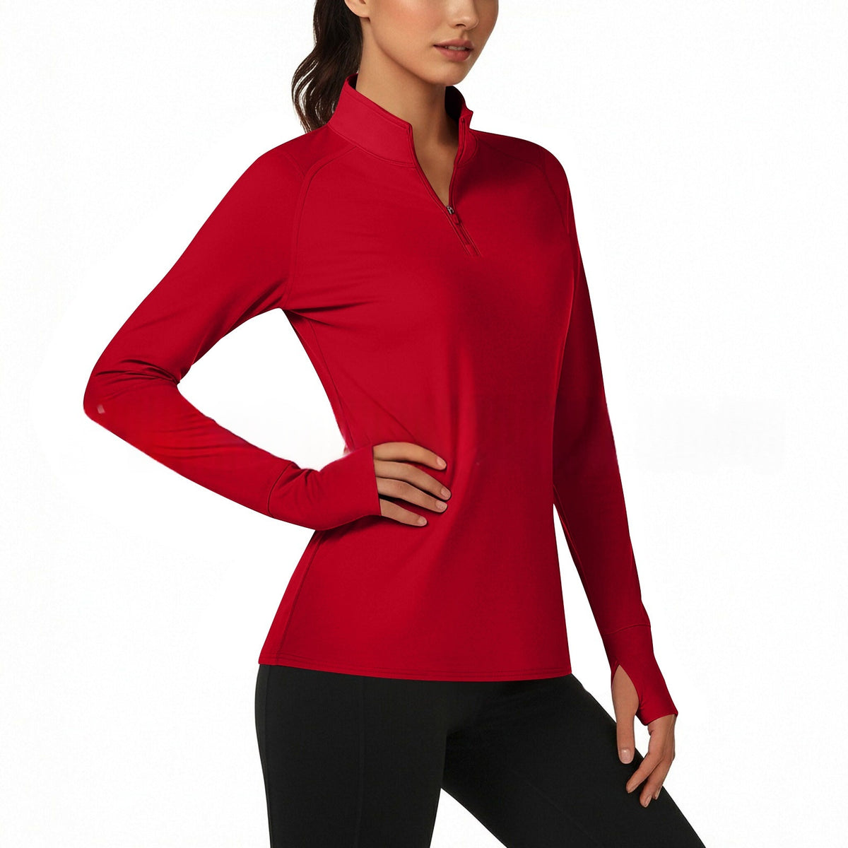 Womens Casual Solid-color Versatile Bottoming Shirt – Premium 0 | RICALOUX