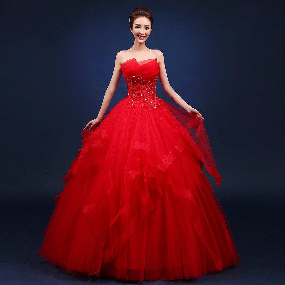 One-shoulder Wedding Dresses Are Neatly Slim - RICALOUX
