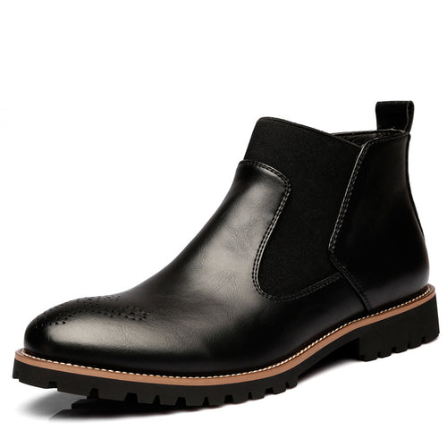 Brock Leather Boots Men Shoes Men Martin Boots by Ricaloux