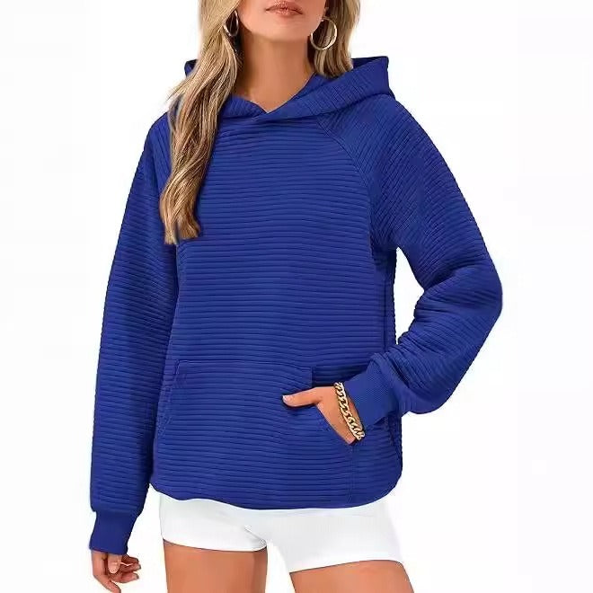Women Fashion Hooded Sweatshirt, Casual Long Sleeve Pocket Hoodie by Ricaloux