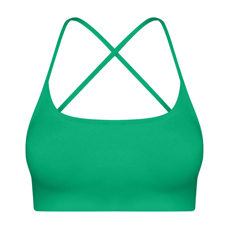 Summer Outdoor Wear Crisscross Back-enhancing Sports Bare-feel Bra With Thin Straps – Premium 0 | RICALOUX