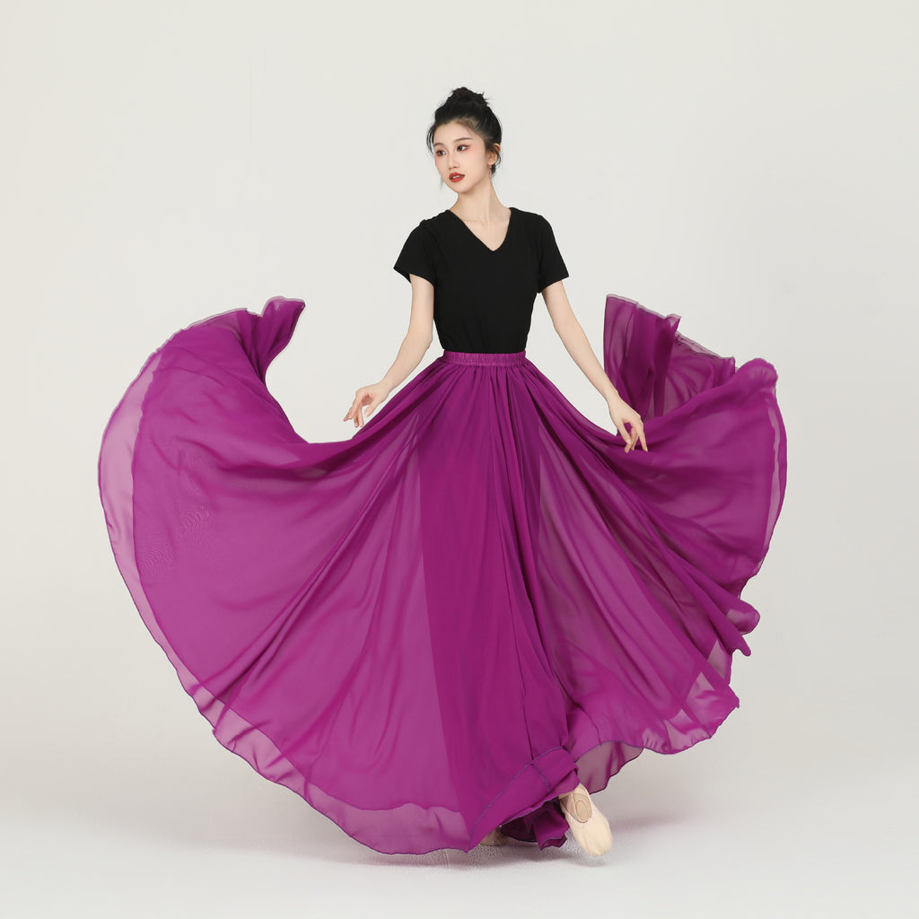Flowing Long Dance Dress Performance Costume by Ricaloux