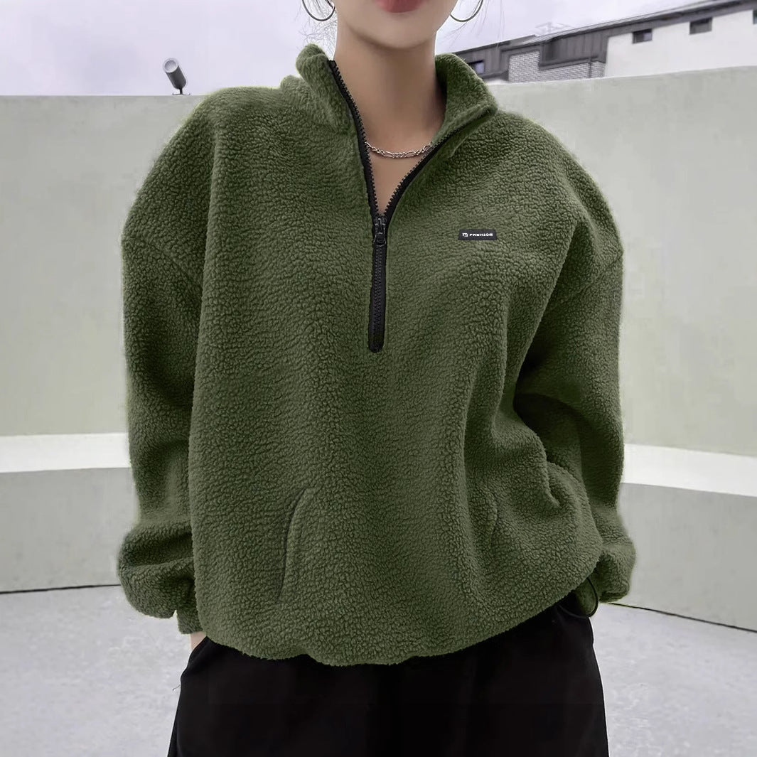 Winter Sweater Fleece-lined Women's Sports Jacket - RICALOUX