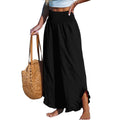 Pleated Asymmetrical Hem Cotton-linen Loose-fit Casual Pants by Ricaloux