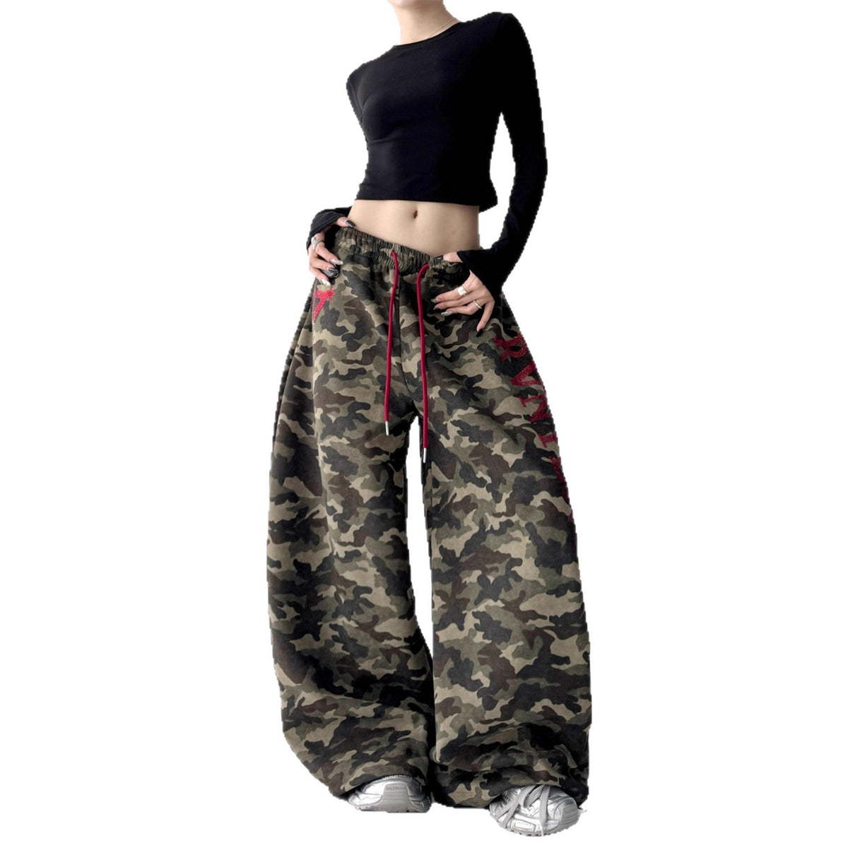 Camouflage Workwear Cropped Pants For Women – Premium 0 | RICALOUX