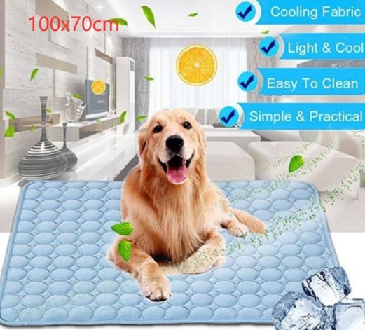 Pet Dog Cat Ice Silk Cold Nest Pad For Cooling In Summer - RICALOUX