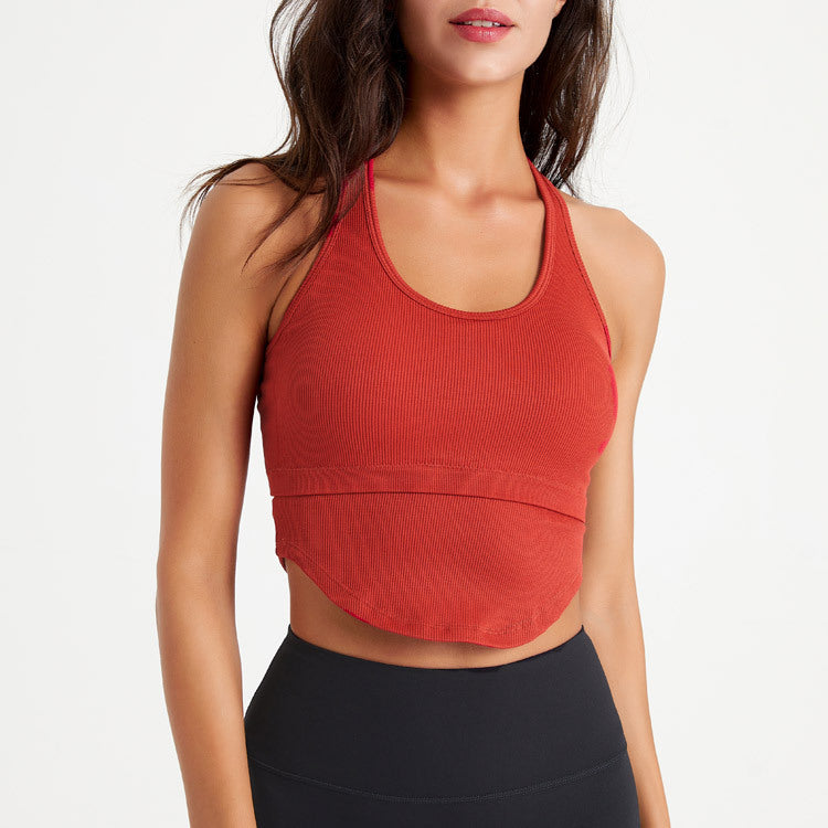 High-Impact Shock-Absorbing Push-Up Sports Bra, Women's Tank Top For Running, Workout & Yoga by Ricaloux