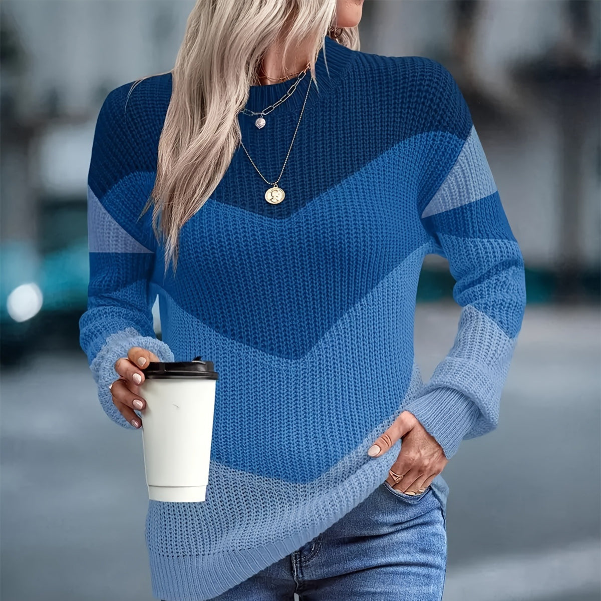 Fashionable Elegant And Versatile Knitted Sweater – Premium 0 | RICALOUX