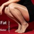 Plus-size Glossy Silk Stockings High-reflective Skin-enhancing Socks by Ricaloux