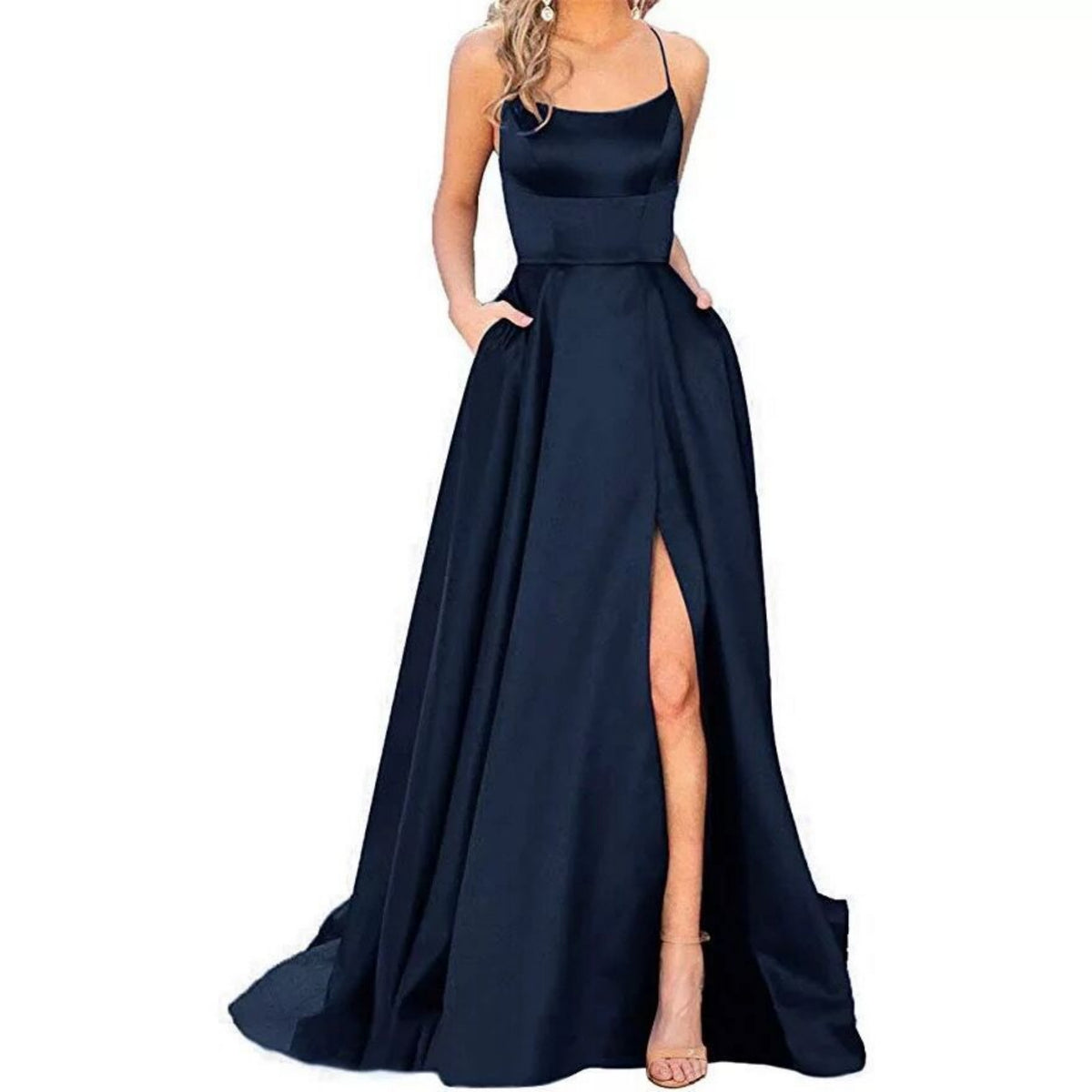 European And American Bridesmaid Dress, Long Style, Figure-flattering, Off-the-shoulder Design – Premium 0 | RICALOUX