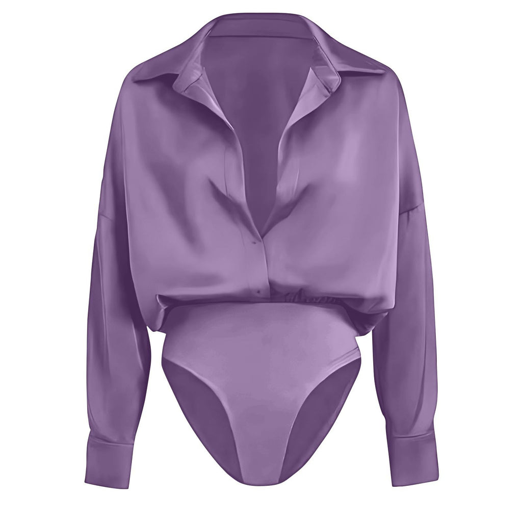 Womens Casual Long-sleeve Cardigan-button-up Shirt Top by Ricaloux