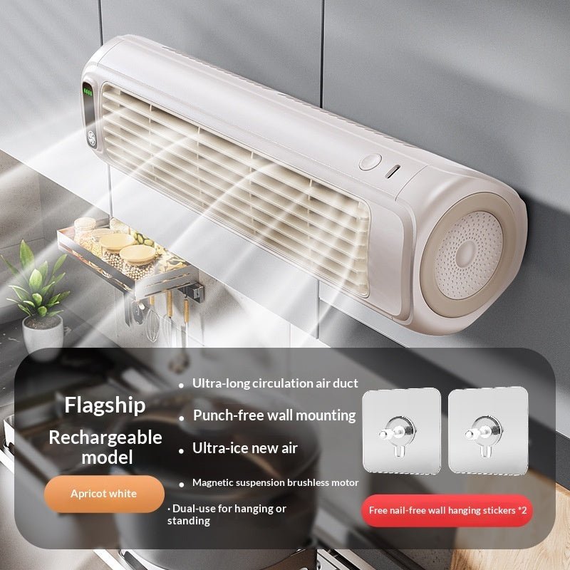 Punch-free Wall-mounted Fan For Kitchen Home Bathroom And Toilet - RICALOUX