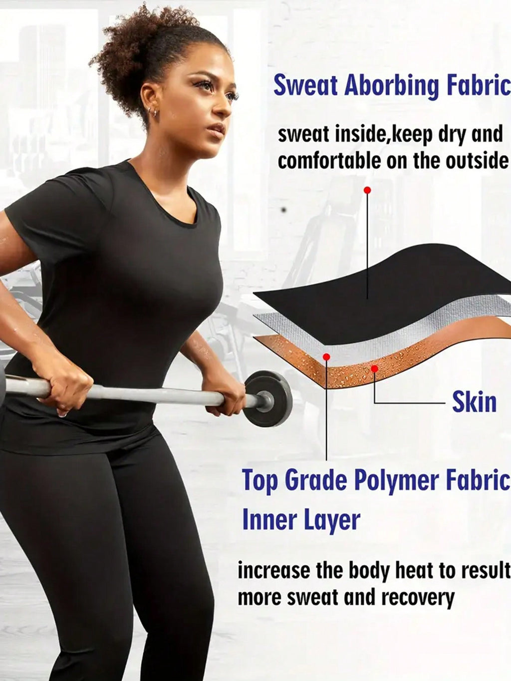 Women's Heat Trapping Sauna Shirt - Sweat Vest Compression Shapewear - Sauna Suit Top - Sweat More & Look Great by Ricaloux