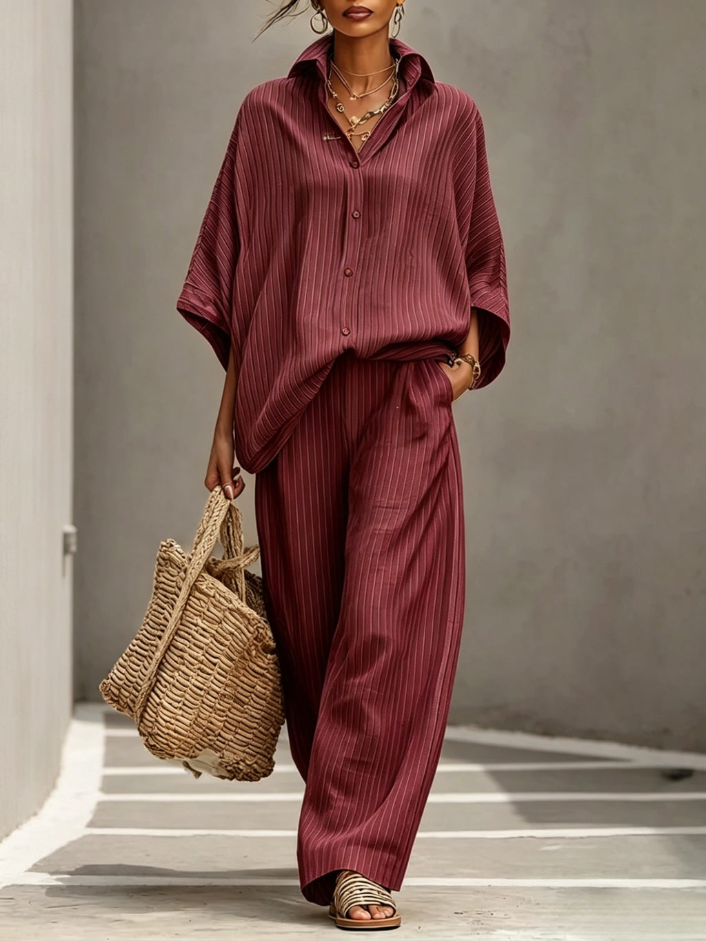 Womens Cardigan Set Casual And Elegant Womens Outfit by Ricaloux