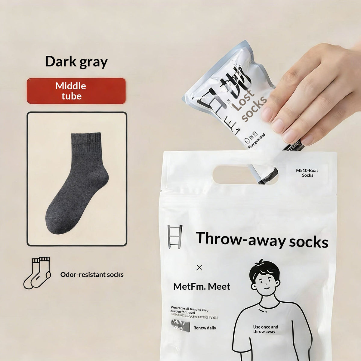 Travel-friendly Mid-length Sports Socks – Premium 0 | RICALOUX
