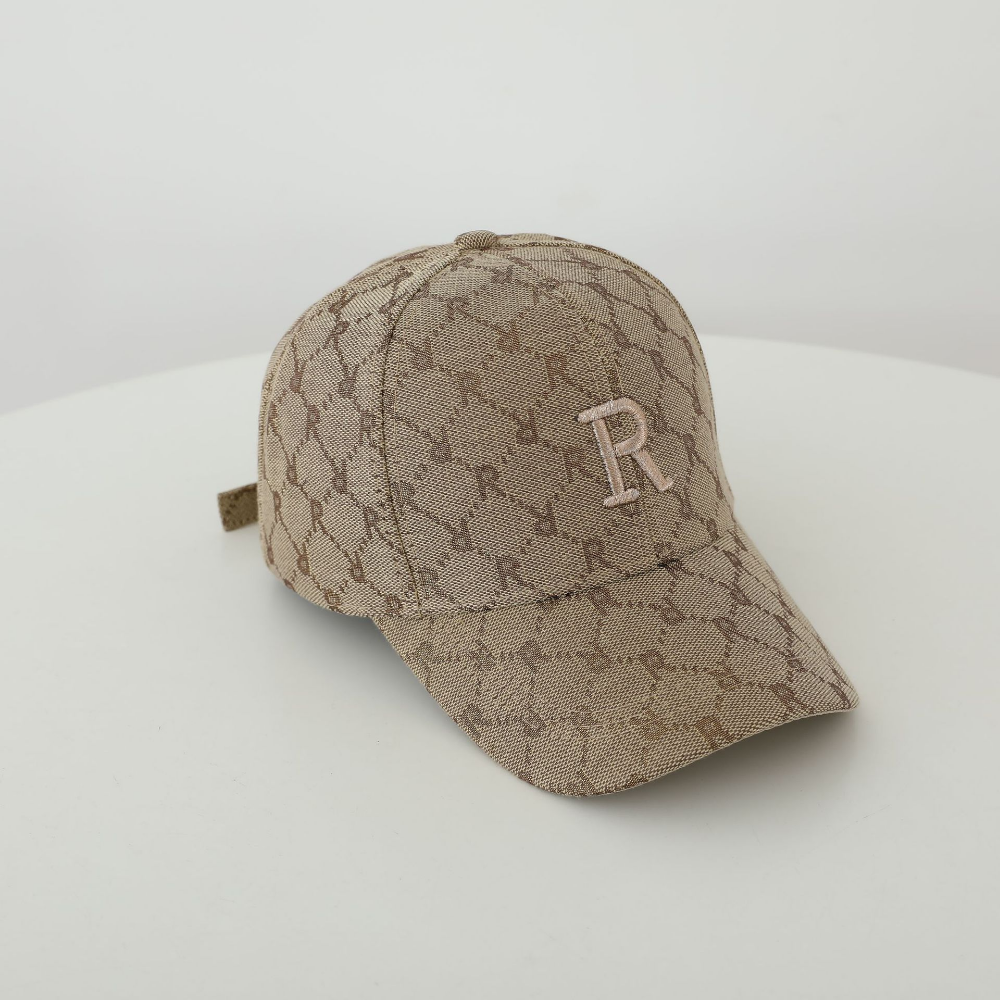Single-color R Letter Fully Printed Embroidered Adjustable Fashionable Casual Bowler Baseball Cap Suitable For Going Out For Outings, Shopping – Premium 4 | RICALOUX