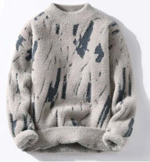 Winter Fleece-lined Thickened Men's Bottoming Sweater Fall And Winter Inner - RICALOUX