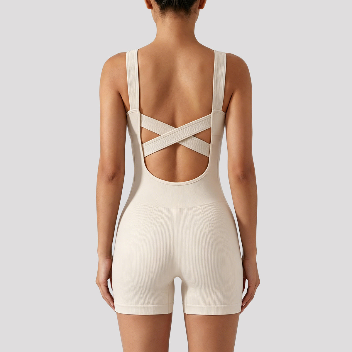 Hollow-out Back-enhancing One-piece Suit by Ricaloux