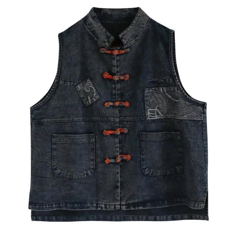 Autumn New Arrival Artistic Vintage Ethnic Style Waistcoat by Ricaloux
