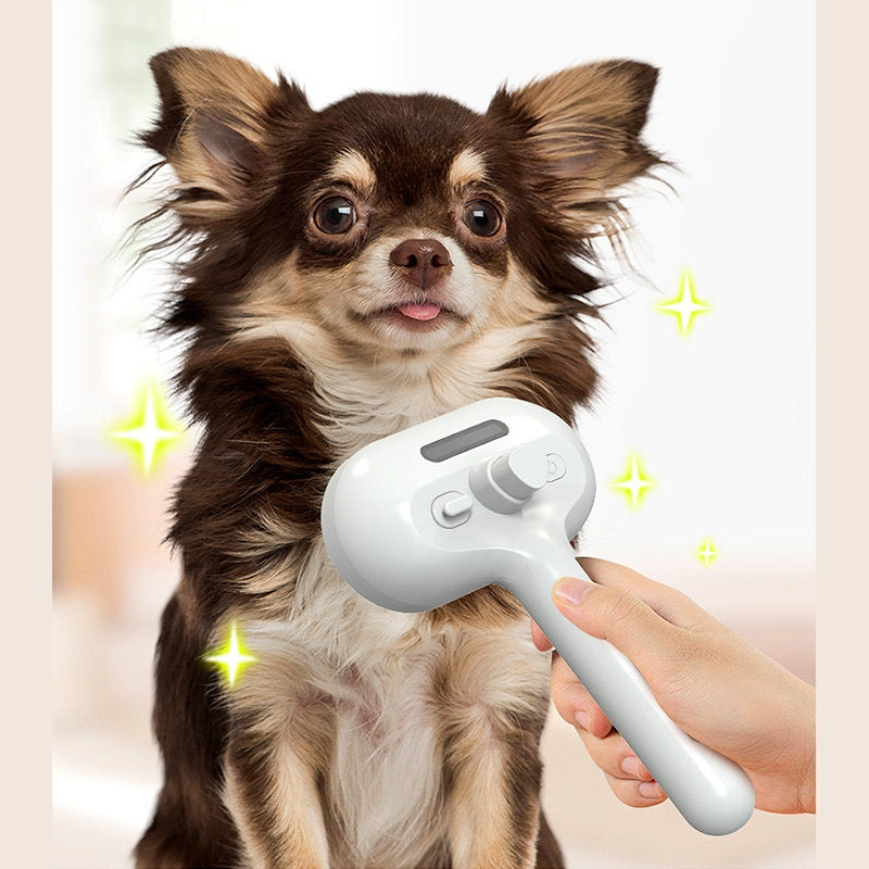 Pet Comb Self Cleaning Pets Hair Remover Brush For Dogs Grooming Tools Dematting Comb Built-in Mist Humidifier Pet Products by Ricaloux