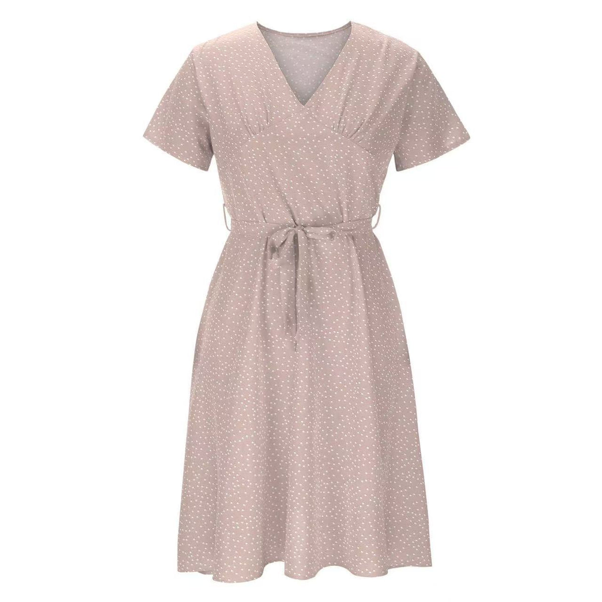 Womens Short-sleeve Chiffon Dress by Ricaloux