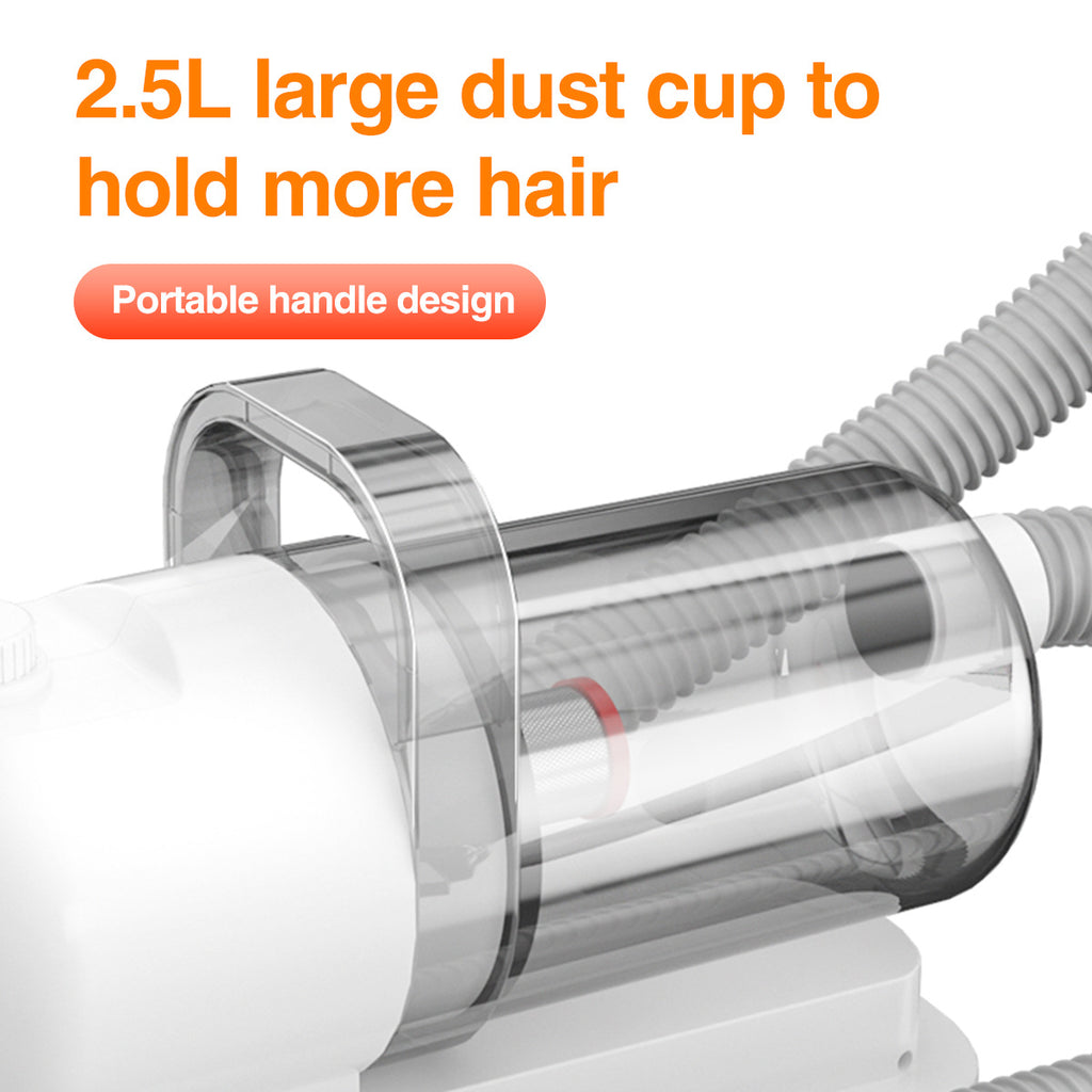 Pet Suction And Scissors All-in-one Machine Dust Collection Suit Multi-function Hair Care Device by Ricaloux