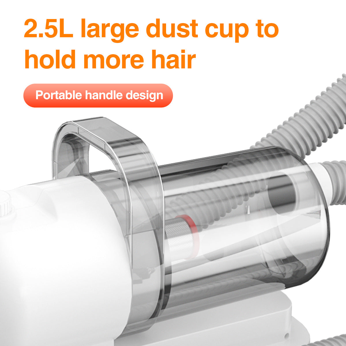 Pet Suction And Scissors All-in-one Machine Dust Collection Suit Multi-function Hair Care Device by Ricaloux