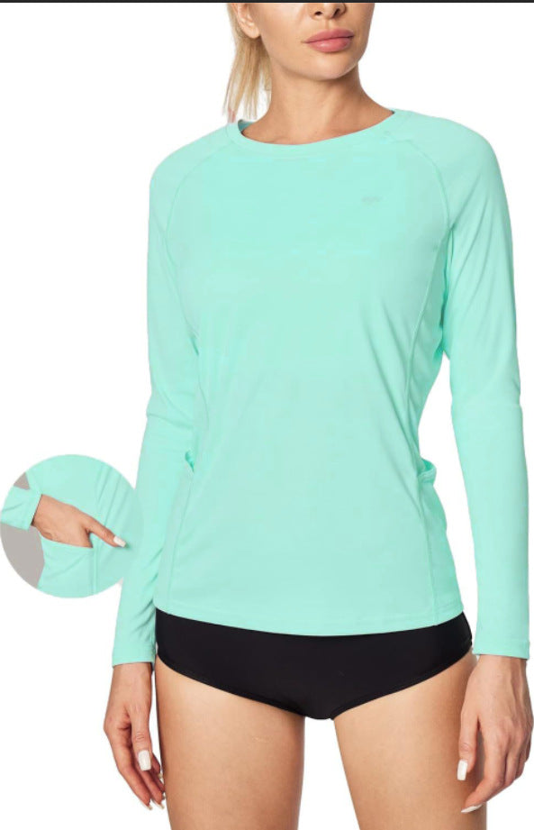 Crew-neck T-shirt Slim-fit Athletic Training Top by Ricaloux