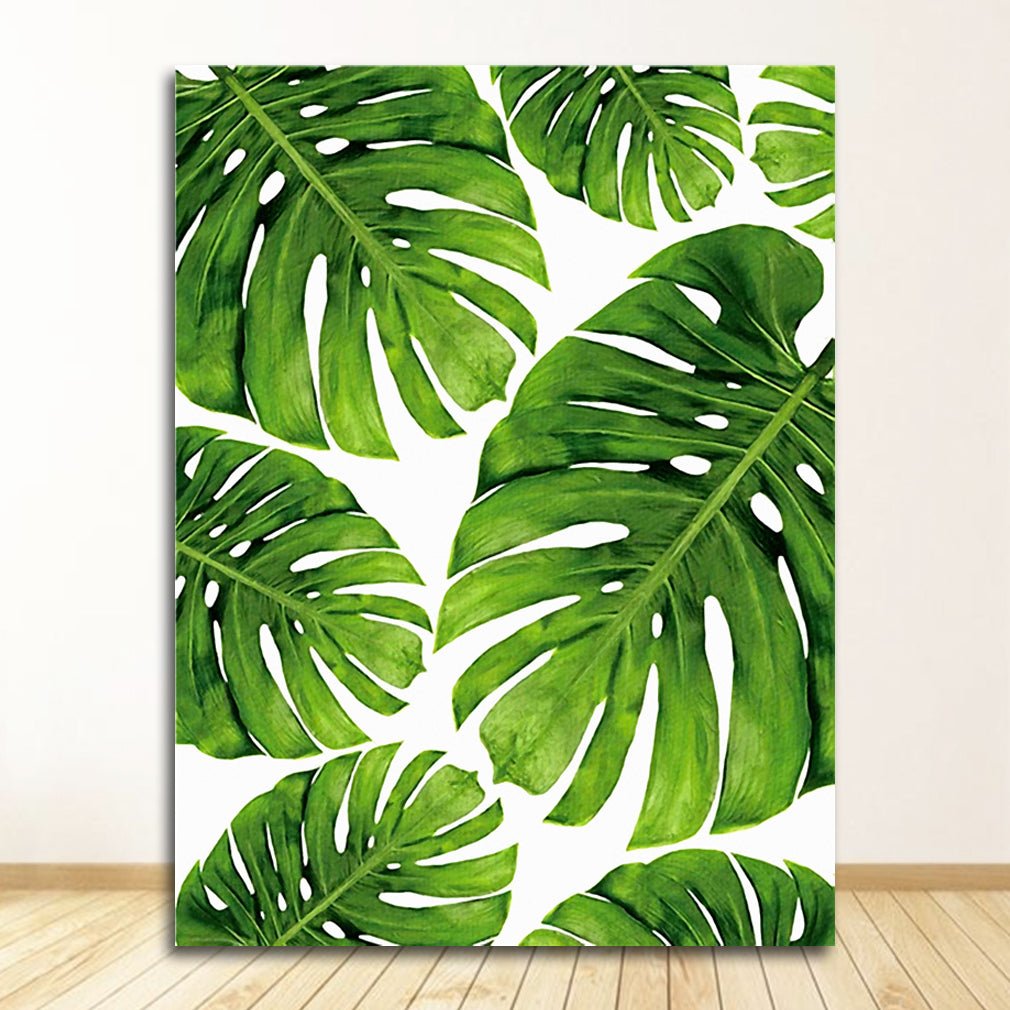 Home Decor Green Plant Canvas Painting - RICALOUX