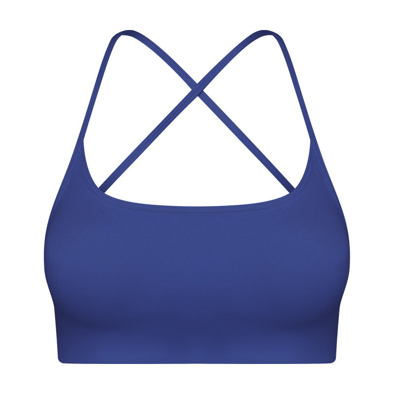 Summer Outdoor Wear Crisscross Back-enhancing Sports Bare-feel Bra With Thin Straps – Premium 0 | RICALOUX