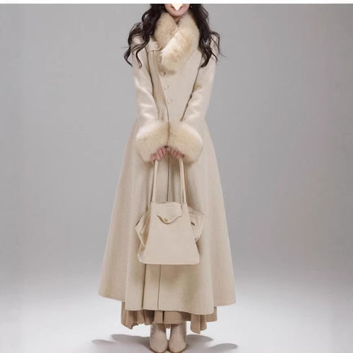 Cinched-waist Double-faced Wool Coat For A Princess by Ricaloux