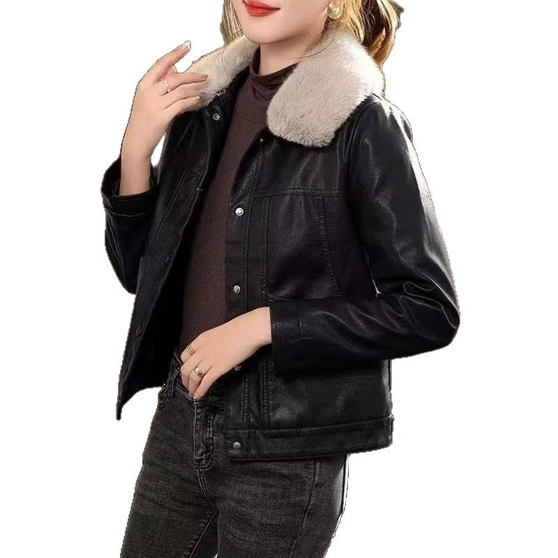 Womens Stylish Padded Short Coat With A Fur Collar – Premium 0 | RICALOUX