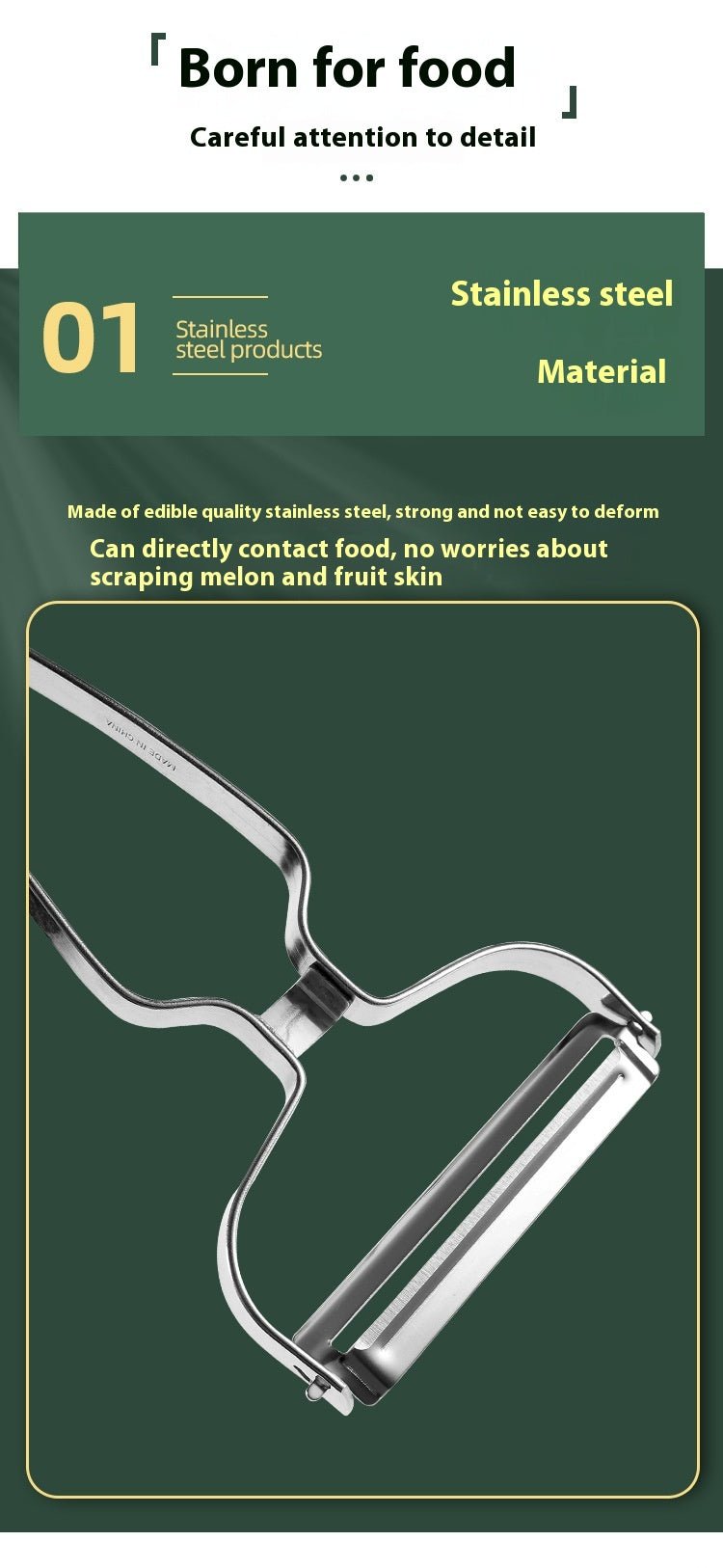 Simple And Portable Home Kitchen Fruit Peeler - RICALOUX