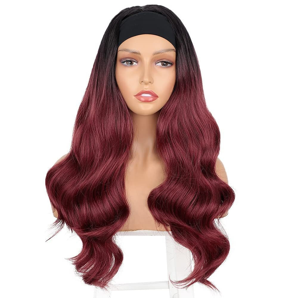 Body-wavy Multi-colored Rayon Headband Wig by Ricaloux