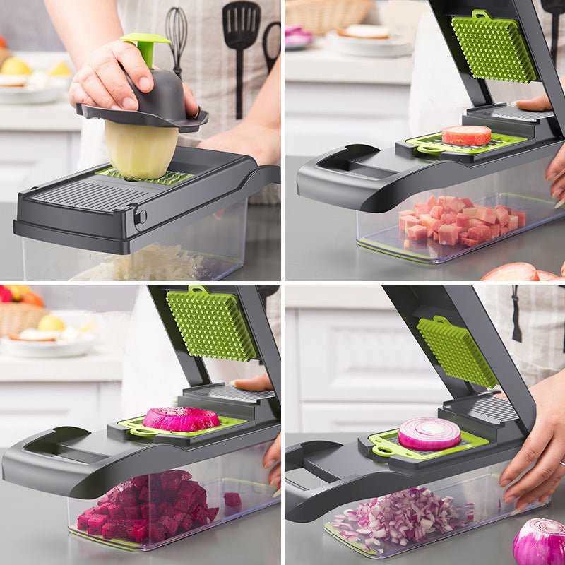 Multifunctional Vegetable Cutter Home Kitchen Slicing And Dicing Fruit Artifact - RICALOUX