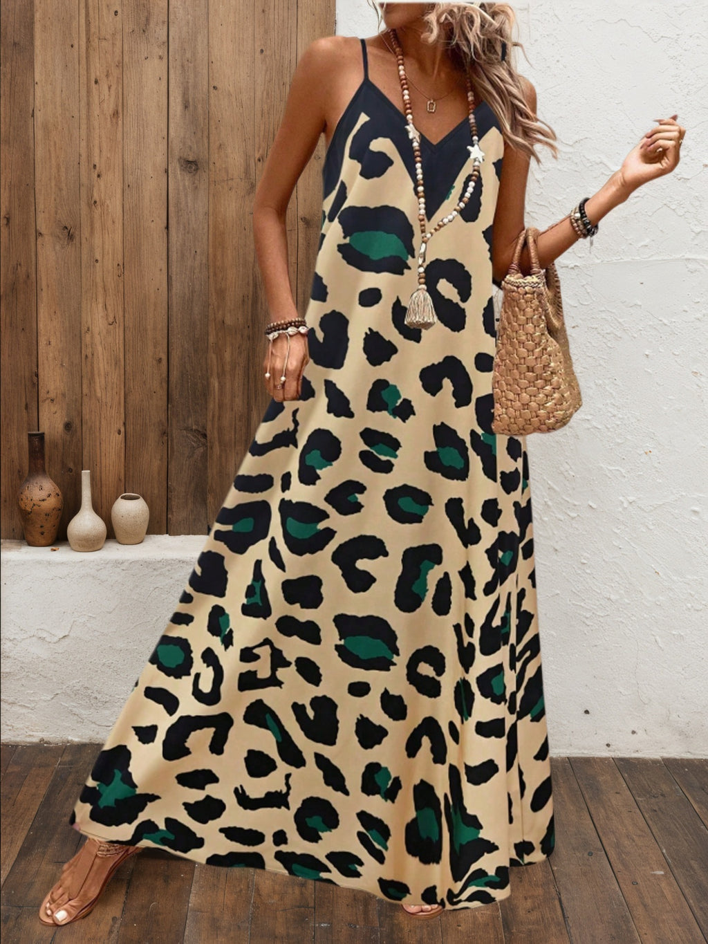 Womens FashionableCasual And Sexy Printed Strap Dress – Premium 0 | RICALOUX