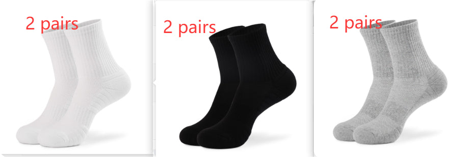 Pure Cotton Sports Socks With A Thickened Towelbacked SoleMens Basketball Style – Premium 0 | RICALOUX