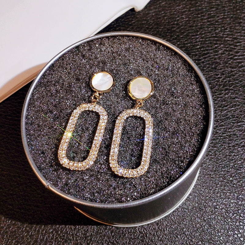 Tassel Jewelry Full Diamond Exaggerated Earrings For Women by Ricaloux