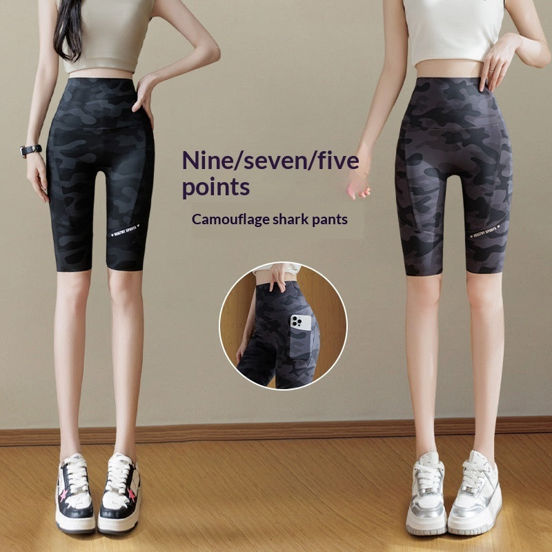 Camouflage Shark Thin Outerwear Yoga Pants – Premium 0 | RICALOUX